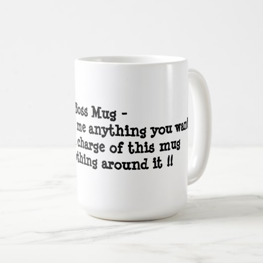 ボスのマグ コーヒーマグカップ (正面右)
