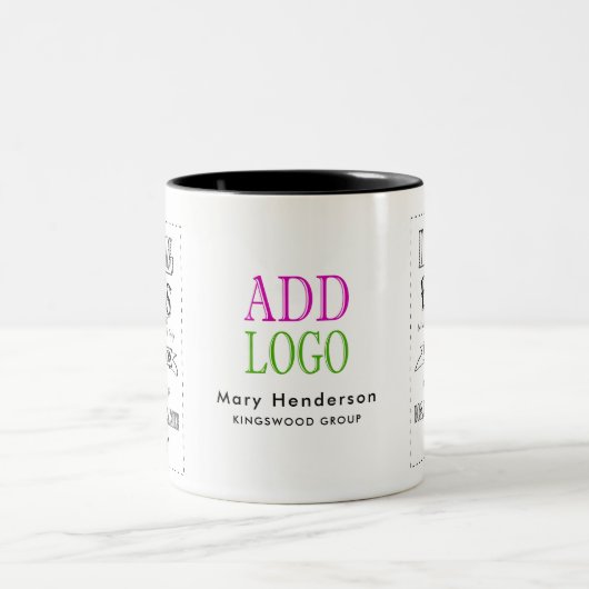 ボスのマグ-ボスのすばらしいボスありがとう ツートーンマグカップ (中央)