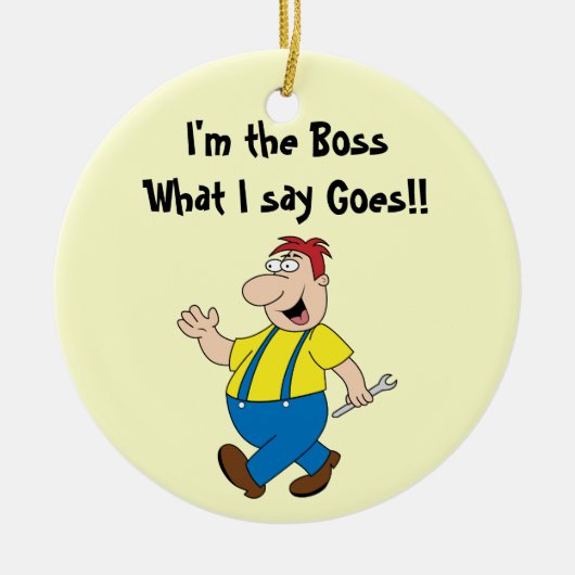 ボスの円形のオーナメントのテンプレート セラミックオーナメント (正面)