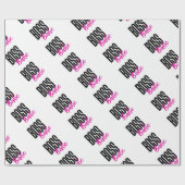 ボスの可愛い人、女の子のボス ラッピングペーパー (フラット)