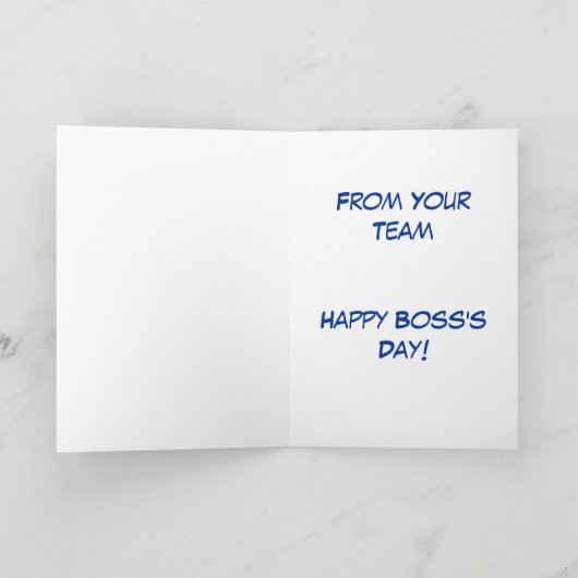 ボスの名刺 カード (内部)