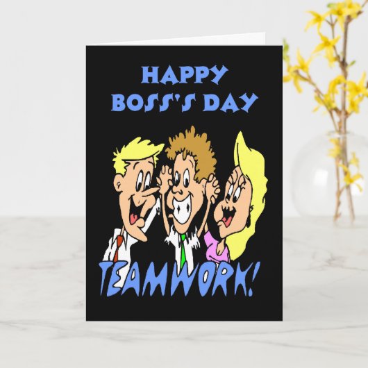 ボスの名刺 カード (黄色い花)