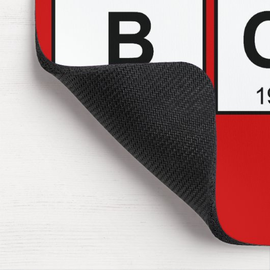 ボスの周期表 マウスパッド (コーナー)