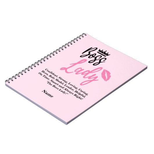 ボスの女パーソナライズされた性、彼女のための名前のギフト ノートブック (左側)