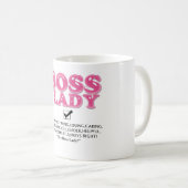 ボスの女性 コーヒーマグカップ (正面右)