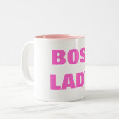 ボスの女性! ツートーンマグカップ (正面左)