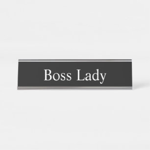 ボスの女性、 デスクネームプレート