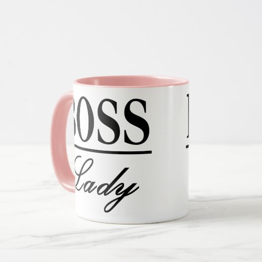 ボスの女性 マグカップ (正面左)