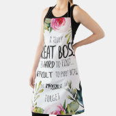 ボスの感謝のためのクリスマスエプ感謝していロン エプロン (インサイチュ)