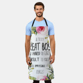 ボスの感謝のためのクリスマスエプ感謝していロン エプロン (着用した状態)