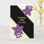 ボスの日のユーモア カード (黄色い花)