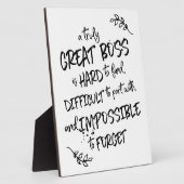 ボスの日の贈り物ボス感謝 フォトプラーク (側面)