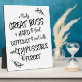 ボスの日の贈り物ボス感謝 フォトプラーク (側面)