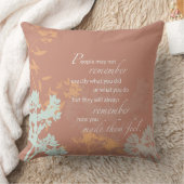 ボスの日ワイルドフラワーシルエット・オン・ブラウン クッション (ブランケット)