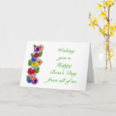 ボスの日 カード (黄色い花)