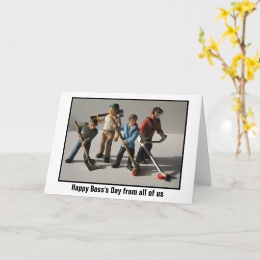 ボスの日 カード (黄色い花)