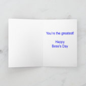 ボスの日 カード (内部)