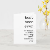 ボスの評価、最高のボスのEver Card カード (黄色い花)