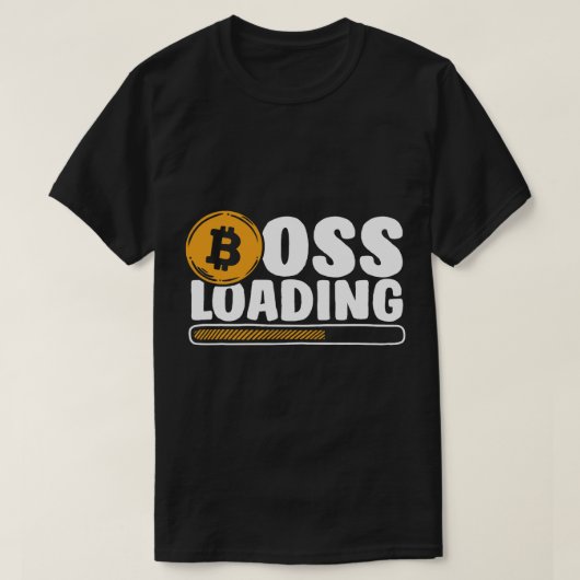 ボスの読み込みBlockchains暗号通貨ビット Tシャツ (デザイン正面)