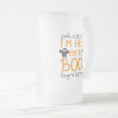 ボスの霜降りビアマグに来た フロストグラスビールジョッキ (正面右)