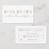 ボスの額 名刺 (正面/裏面)