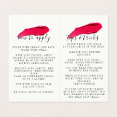 ボスのLipsenseによって折られる名刺のような光沢 名刺 (内部フラット)