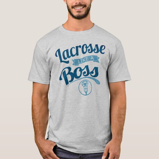 ボスのTシャツのようなラクロス Tシャツ (正面)