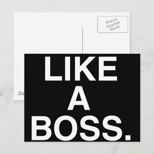 ボスはがき ポストカード (正面/裏面)