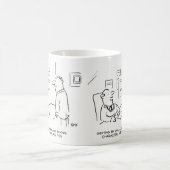 ボスは低給与の管理に作業者を適用 コーヒーマグカップ (中央)