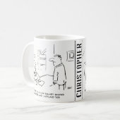 ボスは低給与の管理に作業者を適用 コーヒーマグカップ (正面左)