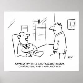 ボスは低給与の管理に作業者を適用 ポスター