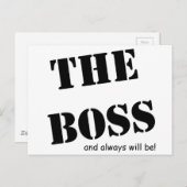 ボスは常に!!範囲 ポストカード (正面/裏面)