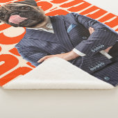 ボスは犬の頭が両手を組んで立つ シェルパブランケット (3/4)