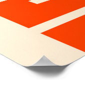 ボスは犬の頭が手を使って立っている ポスター (角)