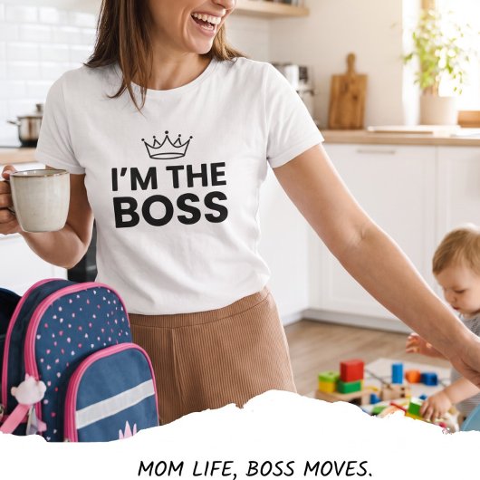 ボスは私だ おもしろママ マザーフッド 兼用 Tシャツ