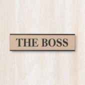 ボスぶら下がったのドアの標識名プレート サインプレート (正面)