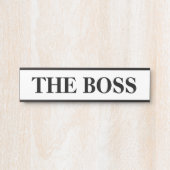 ボスぶら下がったのドアの標識名プレート サインプレート (正面)