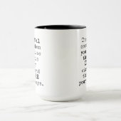 ボスへの贈り物、気づく恐ろしい瞬間 マグカップ (中央)