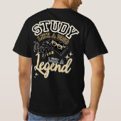 ボスみたいに勉強しよう バックトゥスクールスローガン Tシャツ (裏面)