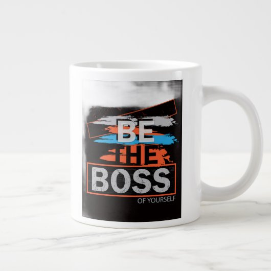 「ボスやる気を起こさせるのマグカップ – Inspiration ジャンボコーヒーマグカップ (右)