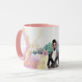 ボスやる気を起こさせるの女性、業績と成功 マグカップ (正面左)