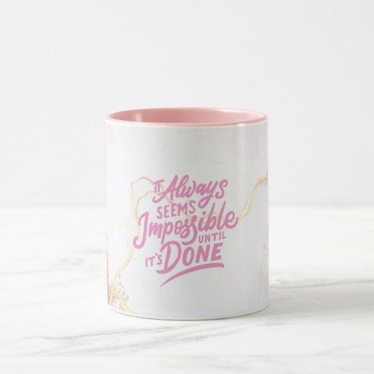 ボスやる気を起こさせるの女性、業績と成功 マグカップ (中央)