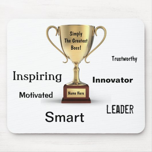 ボスをギフトありがとう マウスパッド (正面)