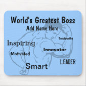 ボスをギフトありがとう マウスパッド (正面)