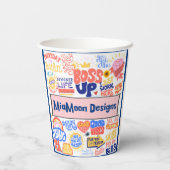 ボスアップ – 愛する自分自身紙カップ 紙コップ (裏面)