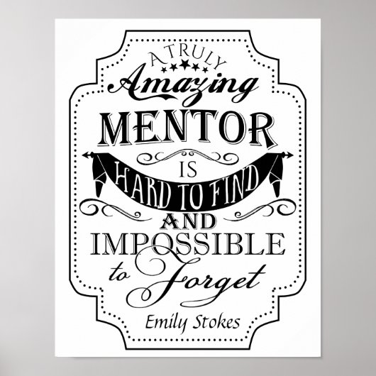 ボスアートプリントボスレディボス退職祝い ポスター (正面)