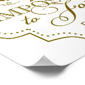 ボスアートプリントボスレディーメンターカスタム金ゴールド ポスター (角)