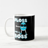 ボスイースター卵の浮子女の子Kのような花 コーヒーマグカップ (左)