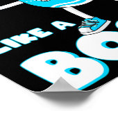 ボスイースター卵の浮子女の子Kのような花 ポスター (角)