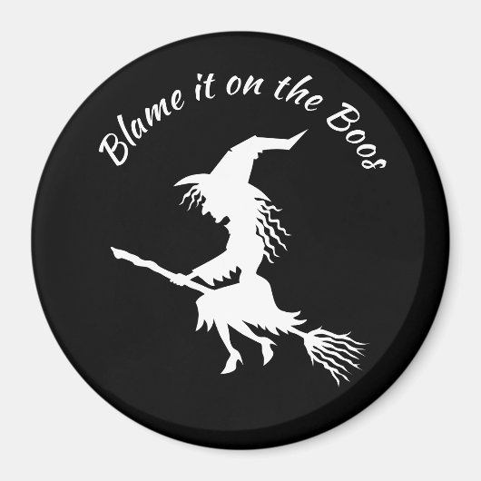 ボスウィッチハロウィーンマグネットのせいにせよ マグネット (正面)